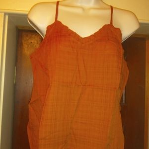 New Medium Ruffle Trim Women's Sweetheart Camisole